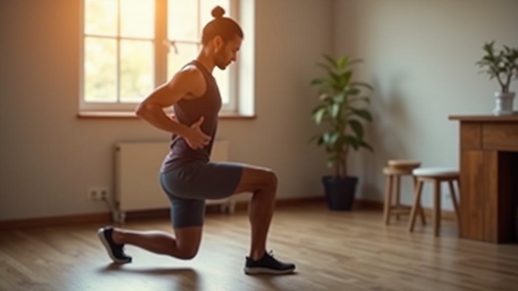 Patient performing movement exercise during a physical therapy session